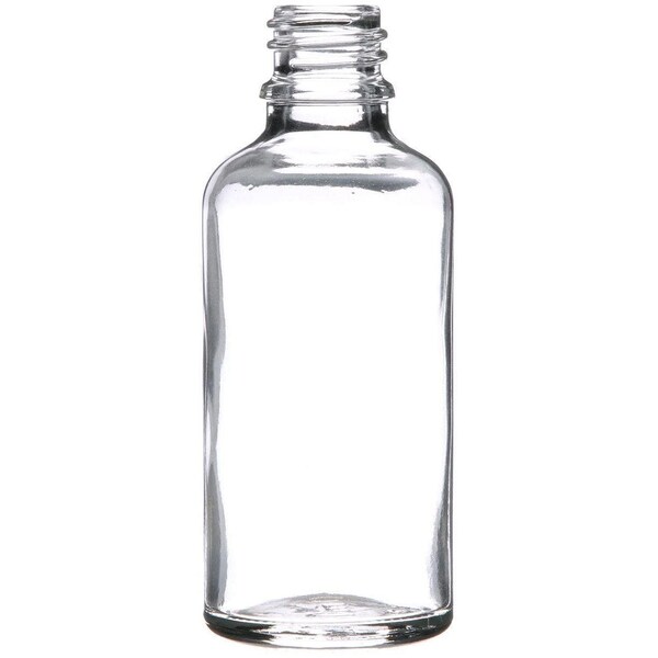Tricorbraun 50 Ml Glass Boston Round, Round, Flint, 18Mm Spec Finish Euro Dropper Bottle 600122 - main