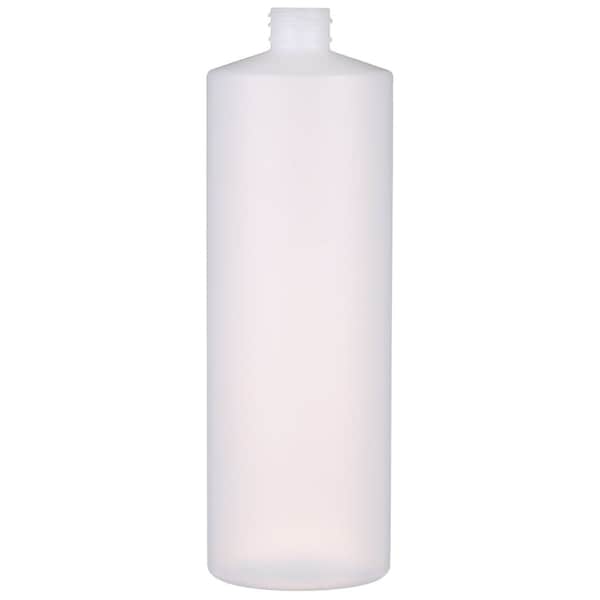 Tricorbraun 32 oz Natural HDPE Plastic Cylinder Round Bottle- 28-410 Neck Finish 029704 - main