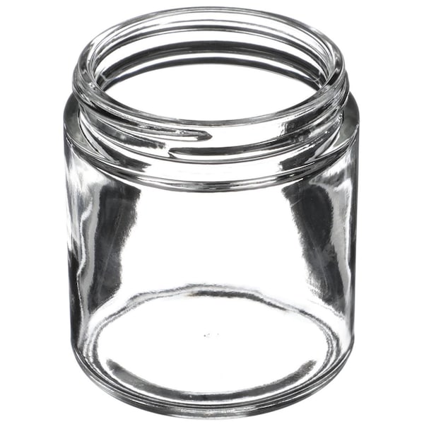 Tricorbraun 4 oz Glass Round Straight Sided Jar 58-400 Neck Finish, Clear 011805 - main