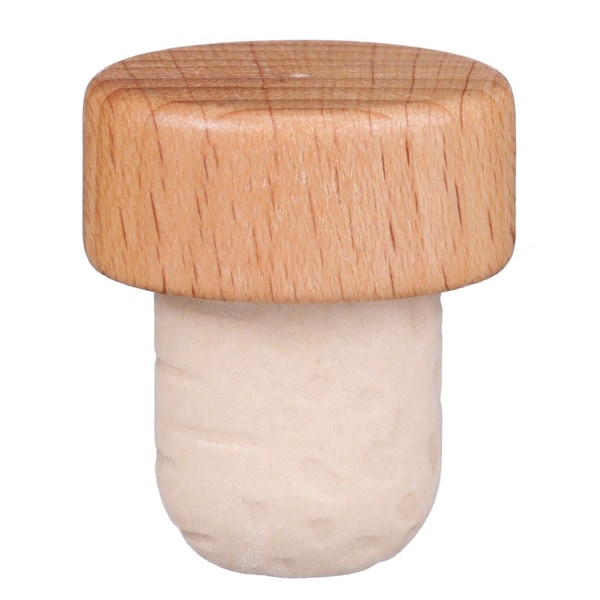 Tricorbraun Cork 29X13 Natural Wood Varnish Top, 19.5Mm Dia Synthetic Cork Shank, T Top Bar Top 138852 - main