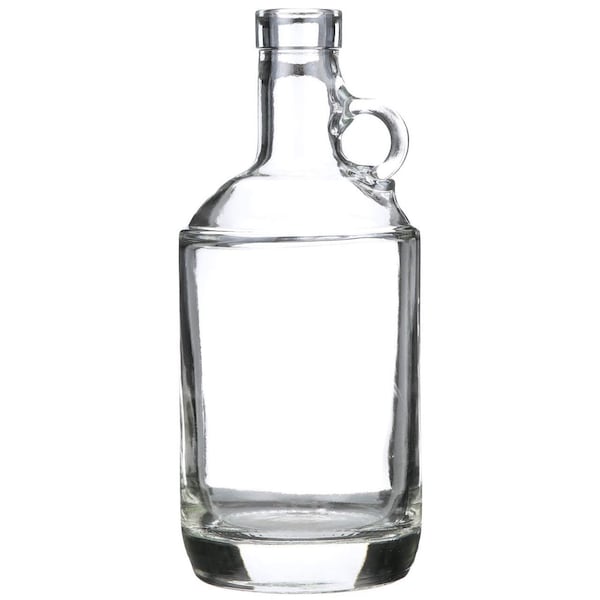 Tricorbraun 750 ml Clear Glass Round Handleware Moonshine Jug -21.5 mm Bar Top Neck Finish 067927 - main