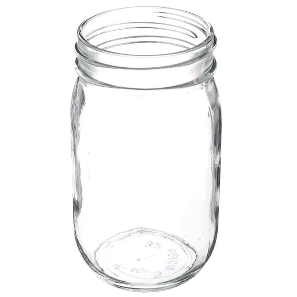 Tricorbraun 16 oz Clear Glass Round Economy Jar- 70-450 Neck Finish 012830 - main