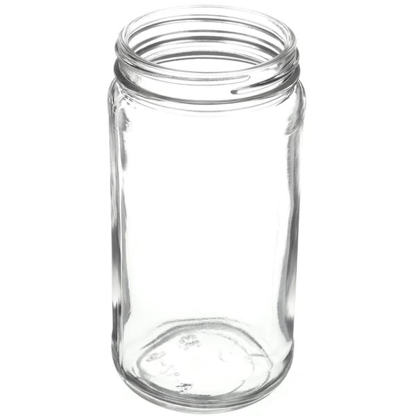 Tricorbraun 12 oz Clear Glass Round Paragon Jar- 63-405 Neck Finish 012559 - main