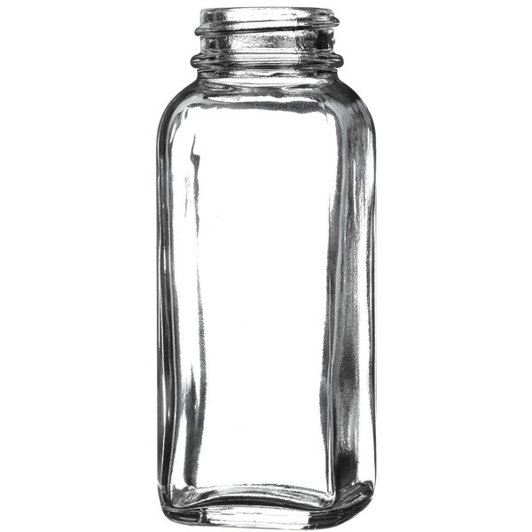 Tricorbraun 4 Oz Glass Jar, Square, Flint, 33-400 Gpi Finish French Square 011732 - main