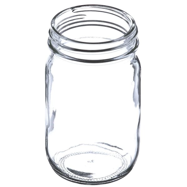 Tricorbraun 4 Oz Glass Jar, Round, Flint, 48-400 Gpi Finish Economy 011729 - main