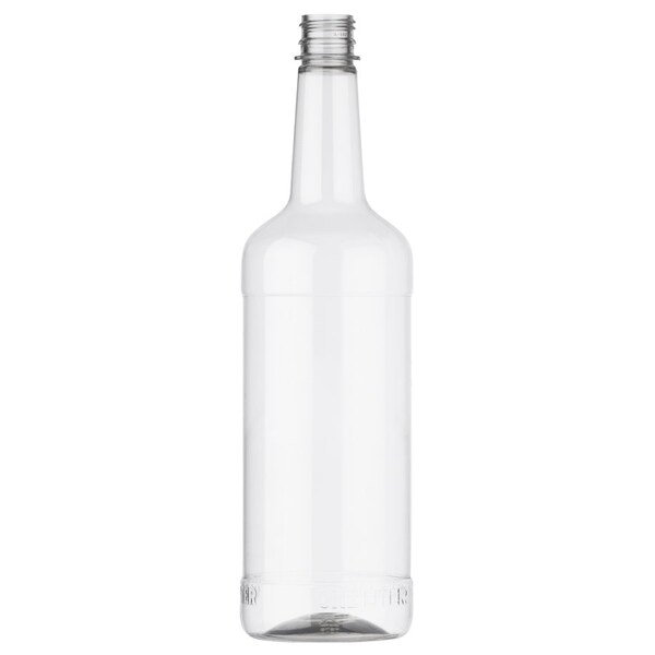 Tricorbraun 1 Ltr Pet Long Neck, Clear, Round, 28Mm 59 Gr Liquor, Straight Neck 285766 - main