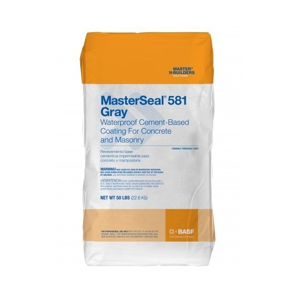 Sika SikaThoroseal-581 Waterproof Cement-Based Coating Standard Gray ...