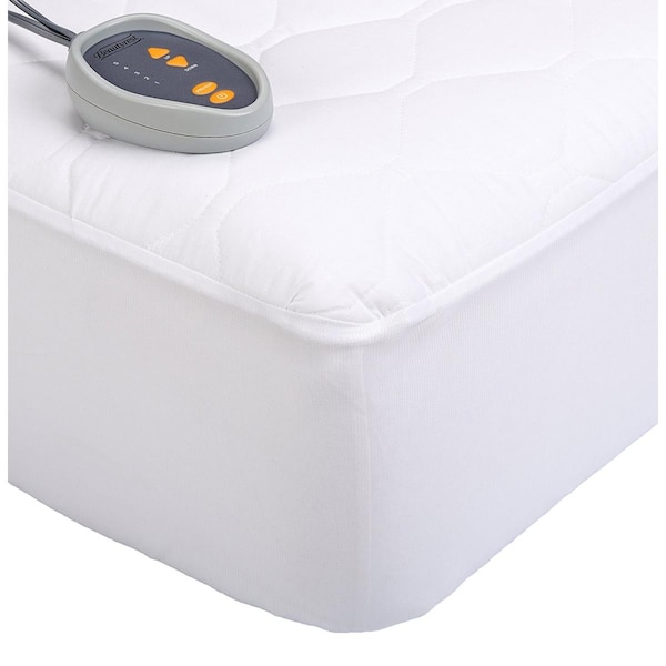 Beautyrest Heated Mattress Pad – Queen Size – White – Electric – Bedroom – Brand New With Tags