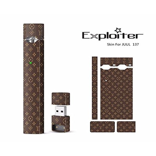 Skin+Decal+Wrap+for+JUUL+Louis+Vuitton+LV+Vinyl+Charger+Decor+