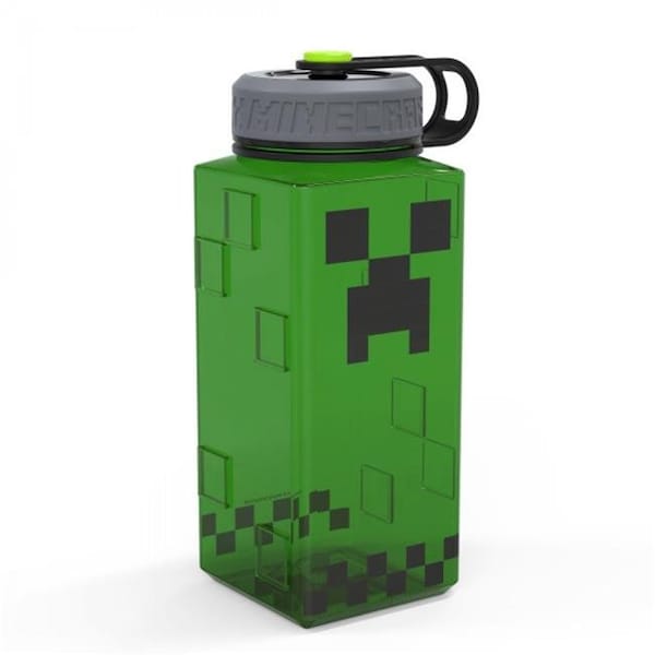 Minecraft Minecraft 818247 36 oz Creeper Square Plastic Water