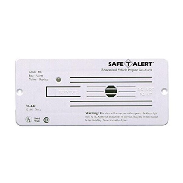 thumbnail interactive-video image 1 of ESM Propane Alarm - White Wall Mount 12V DC Hardwired With 20ft Range 1 of 6