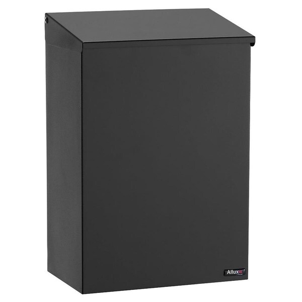 Top Load Mail Box Qualarc Allux 100 Galvanized Steel Wall Mounted Top Load Mailbox, Black ...