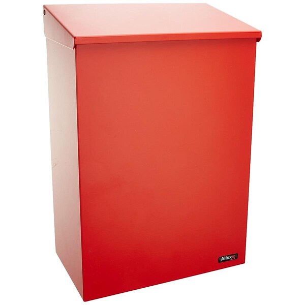 Top Load Mail Box Qualarc Allux 100 Galvanized Steel Wall Mounted Top Load Mailbox, Red ...