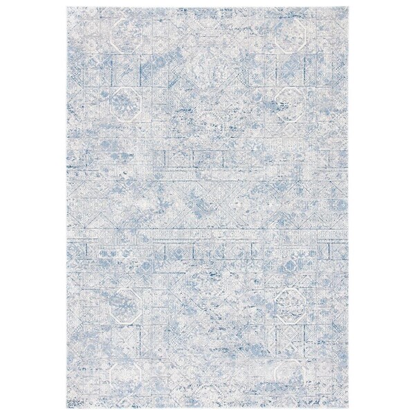 Safavieh Square Alhambra Distressed Bohemian Area Rug Ivory & Grey - 6 ...