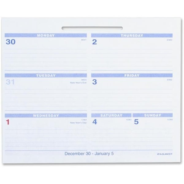 At-A-Glance At A Glance AAGSW705X50 Flip-A-Week Desk Calendar Refill  AAGSW705X50 | Zoro