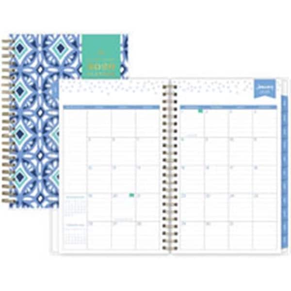 Blue Sky Herbal Inc Blue Sky BLS101411 11 x 8.5 in. Design Cover Weekly & Monthly  Planner; Blue & White BLS101411 | Zoro