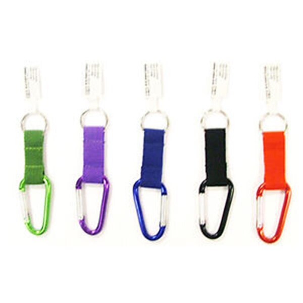 Hy-Ko Small Carabineer with Nylon Strap Key Rings 215550 | Zoro