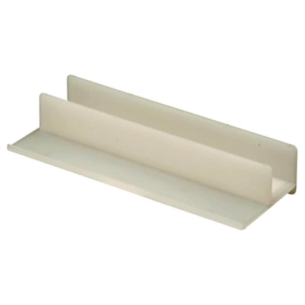 Prime-Line Shower Door Bottom Center Guide, White 217392 | Zoro