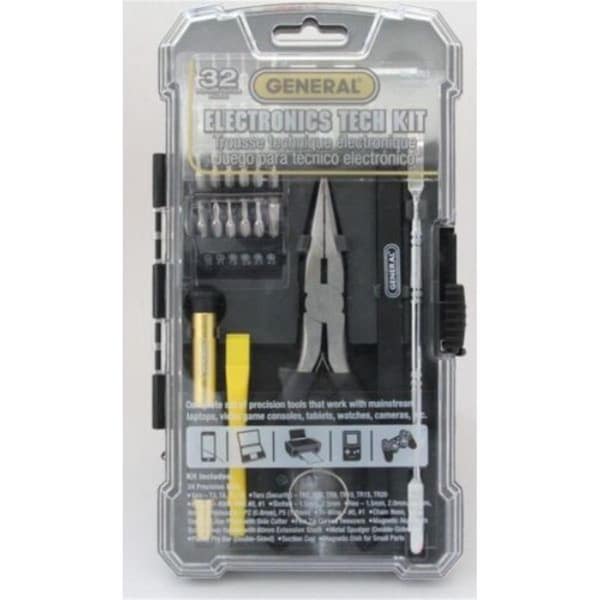 Pinpoint Electronics Tech Repair Kit, 32 Piece, 3PK PI3863831 | Zoro