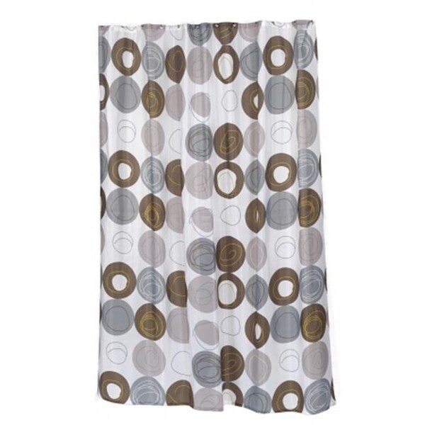 Livingquarters Sc Fab St Mdn 54 X 78 In Madison Stall Size Fabric Shower Curtain Multi Color Li262067 Zoro