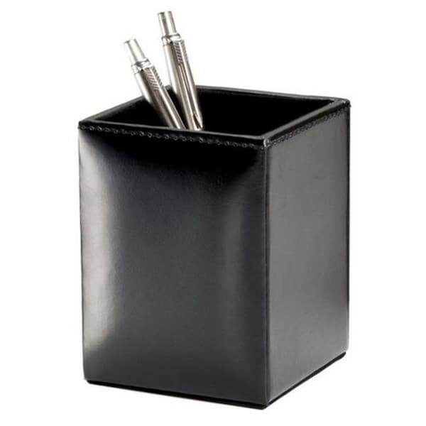 Luxury Bonded Leather Desktop Letter Tray - Navy Blue