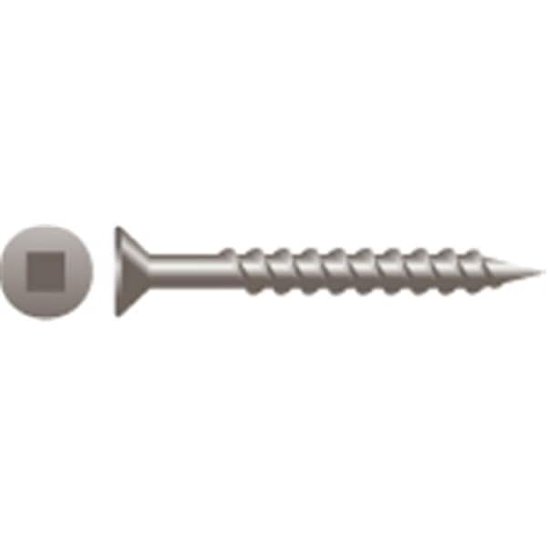 Swivel 9 x 2.50 in. Square Drive Flat Head Particle Board Screws Plain ...