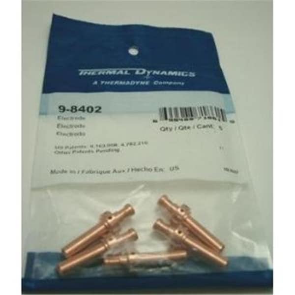 5 Pack Thermal Dynamics 9-8402 Electrodes – PCH62/102 Plasma Cutter Consumables