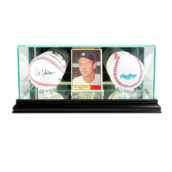 Perfect Cases Perfect Cases CRDDB-B Card and Double Baseball Display Case;  Black CRDDB-B | Zoro