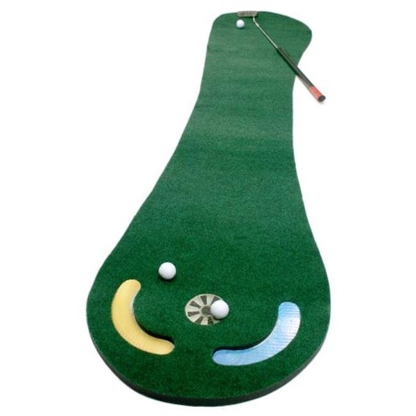 ProActive Sports Grassroots Par 1 Inclined 1 Ft. x 6 Ft. Golf Putting Green Mat with 4 In. Cup