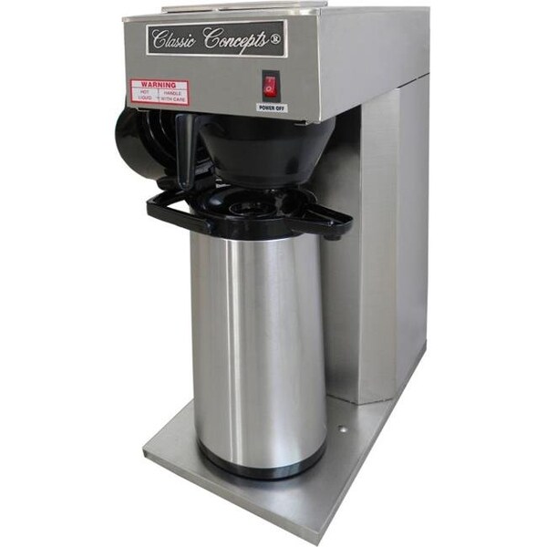 Classic Concepts Classic Concepts GB168 Stainless Steel Commercial Brewer -  Pour-over 12 Cup With Airpot GB168
