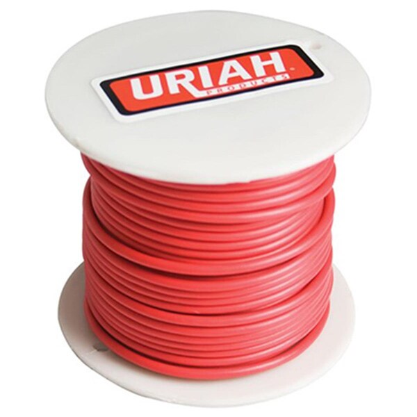 Red Wire Strand Overtime UA521250 100 ft. Red Insulation Stranded Wire, 12 Awg ...