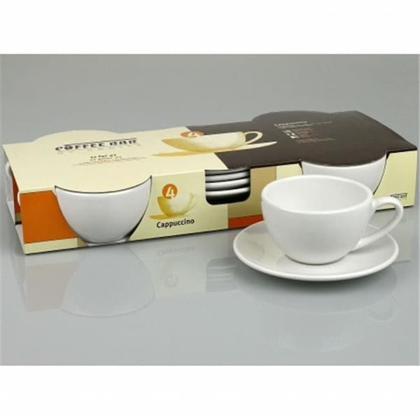 Konitz Konitz 1750040001 No. 4 Set of 4 Cappuccino Cups-Saucers-Gift Boxed  1750040001