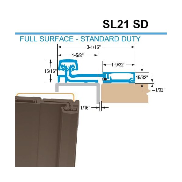 Select Hinges - 57 - 83 - Geared Full Surface Continuous Hinge - Aluminum - Standard Duty Select Hinges - 57 - 83 - Geared Full Surface Continuous Hinge - Aluminum - Standard Duty