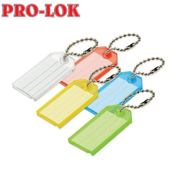 Prl Key Chain Pro-Lok ProLok: Key Tag w/Chain-100/Bulk PRL-K800-B | Zoro