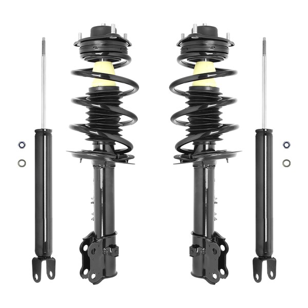 UNITY AUTOMOTIVE 4-11745-259920-001 Front and Rear Replacement Complete Strut Assembly Shock Kit Fits 2010-2016 Hyundai Tucson UNITY AUTOMOTIVE 4-11745-259920-001 Front and Rear Replacement Complete Strut Assembly Shock Kit Fits 2010-2016 Hyundai Tucson