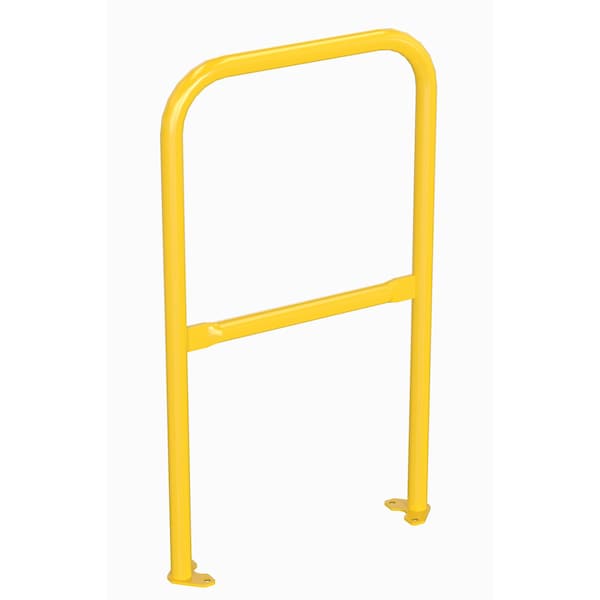 Bil Tag Railing Vestil Steel Pipe Safety Railing with Welded Baseplate 2 Ft. Length ...