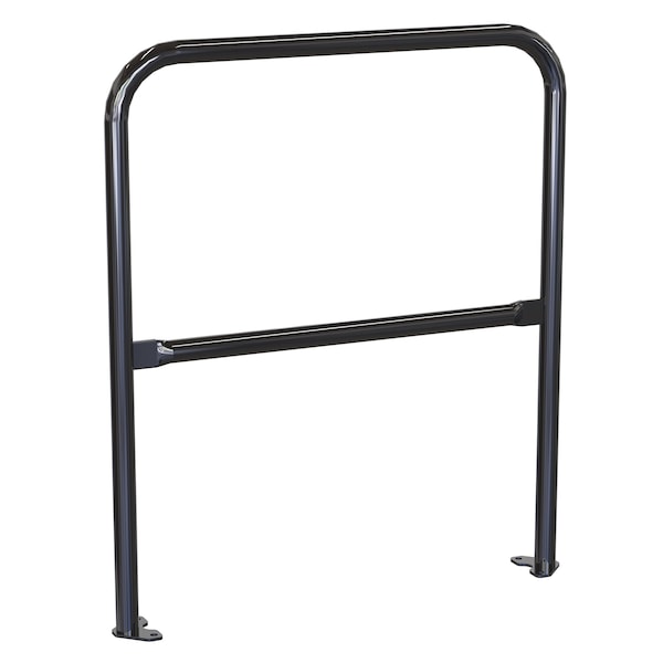 Bil Tag Railing Vestil Steel Pipe Safety Railing with Welded Baseplate 3 Ft. Length ...