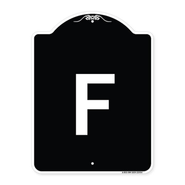F Name Sign Signmission Sign with Letter F Heavy-Gauge Aluminum Architectural Sign ...