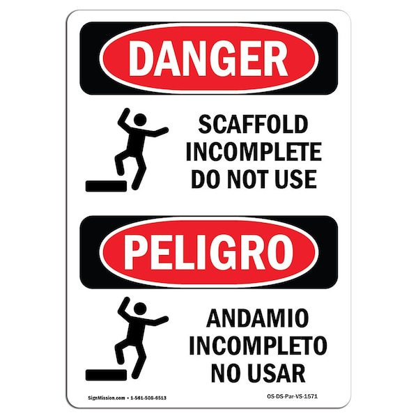 Mission Incomplete Sign Signmission Safety Sign, OSHA Danger, 7