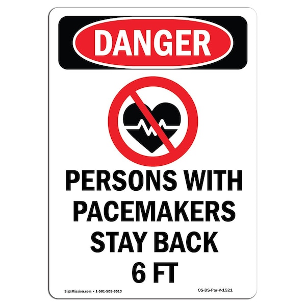 Signmission Safety Sign, OSHA Danger, 18