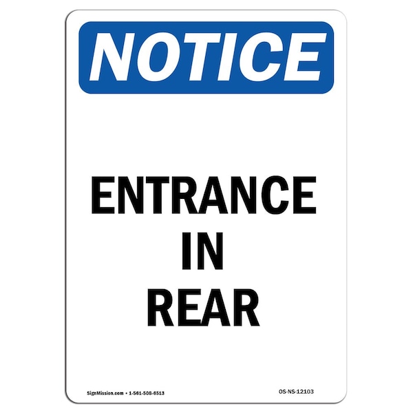 Signmission Safety Sign, OSHA Notice, 24