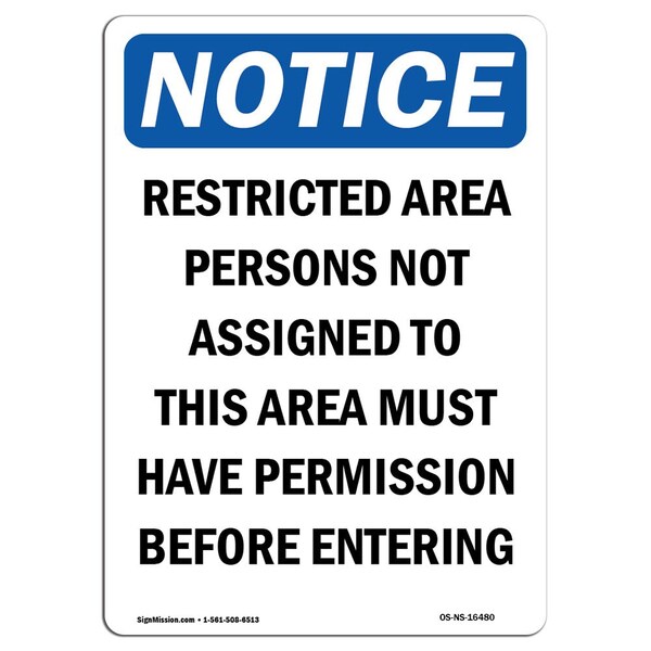 Signmission OSHA Notice Sign, 18