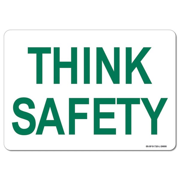 Signmission OSHA Safety First Decal, Safety, 24in X 18in Decal, 18" W ...