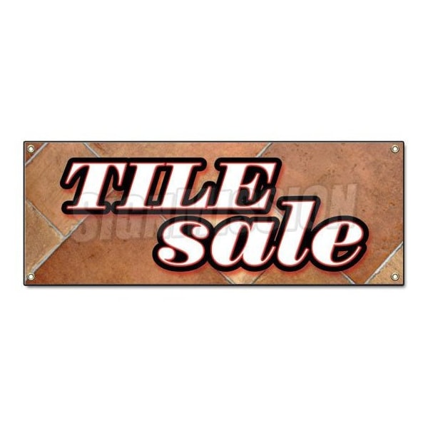 Signmission TILE SALE BANNER SIGN ceramic flooring floor signs ...