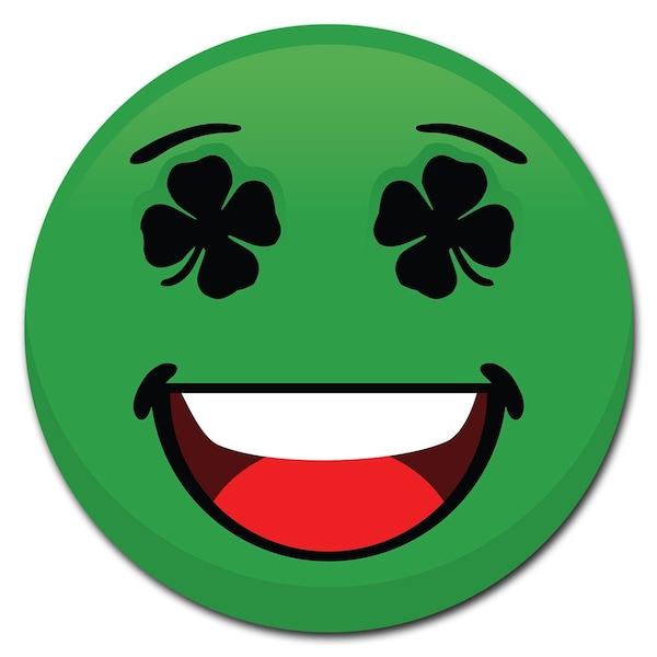 Signmission Emoji Shamrock Circle Corrugated Plastic Sign C-24-CIR ...