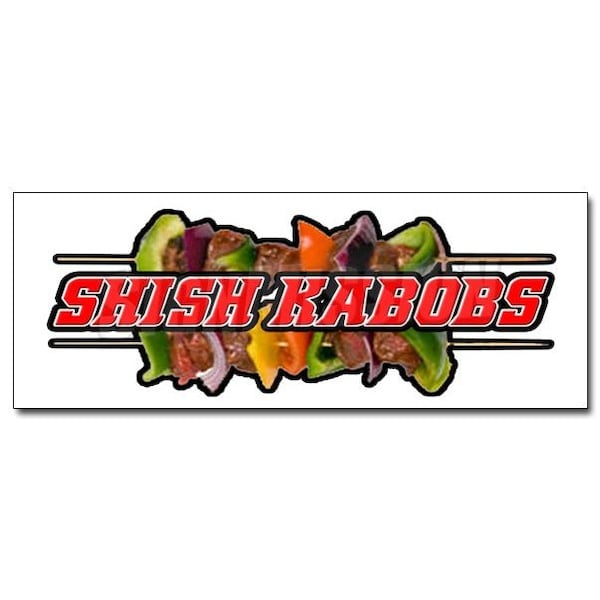 Signmission SHISH KABOBS 1 DECAL sticker kebab middle eastern falafel ...