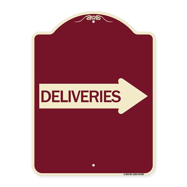 Signmission Deliveries With Right Arrow Heavy-Gauge Aluminum ...