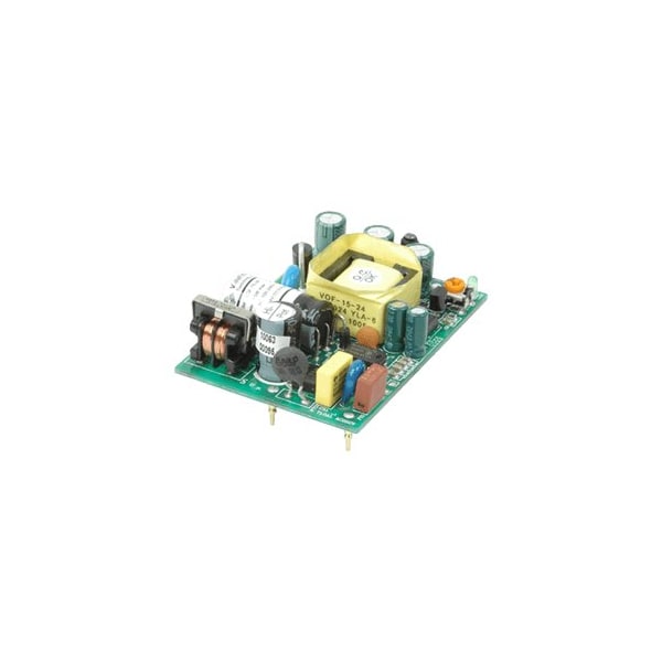 Cui Inc AC to DC Power Supply, 85 to 264V AC, 15V DC, 15W, 1A, PCB VOF ...