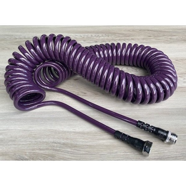 Water Right Professional Coil Hose 25 Ft Coil Hose - Eggplant PCH-025 ...