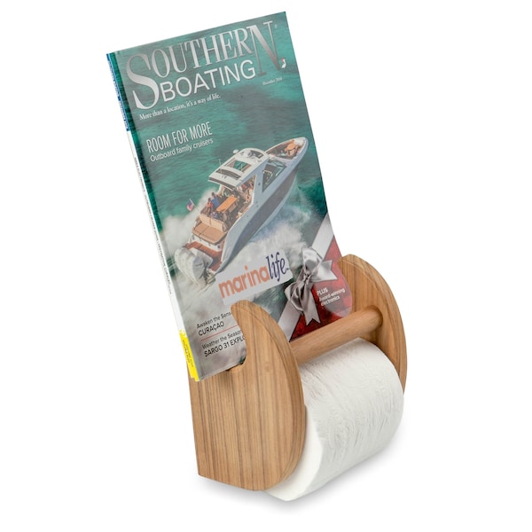 Whitecap Teak Magazine & Toilet Paper Holder
